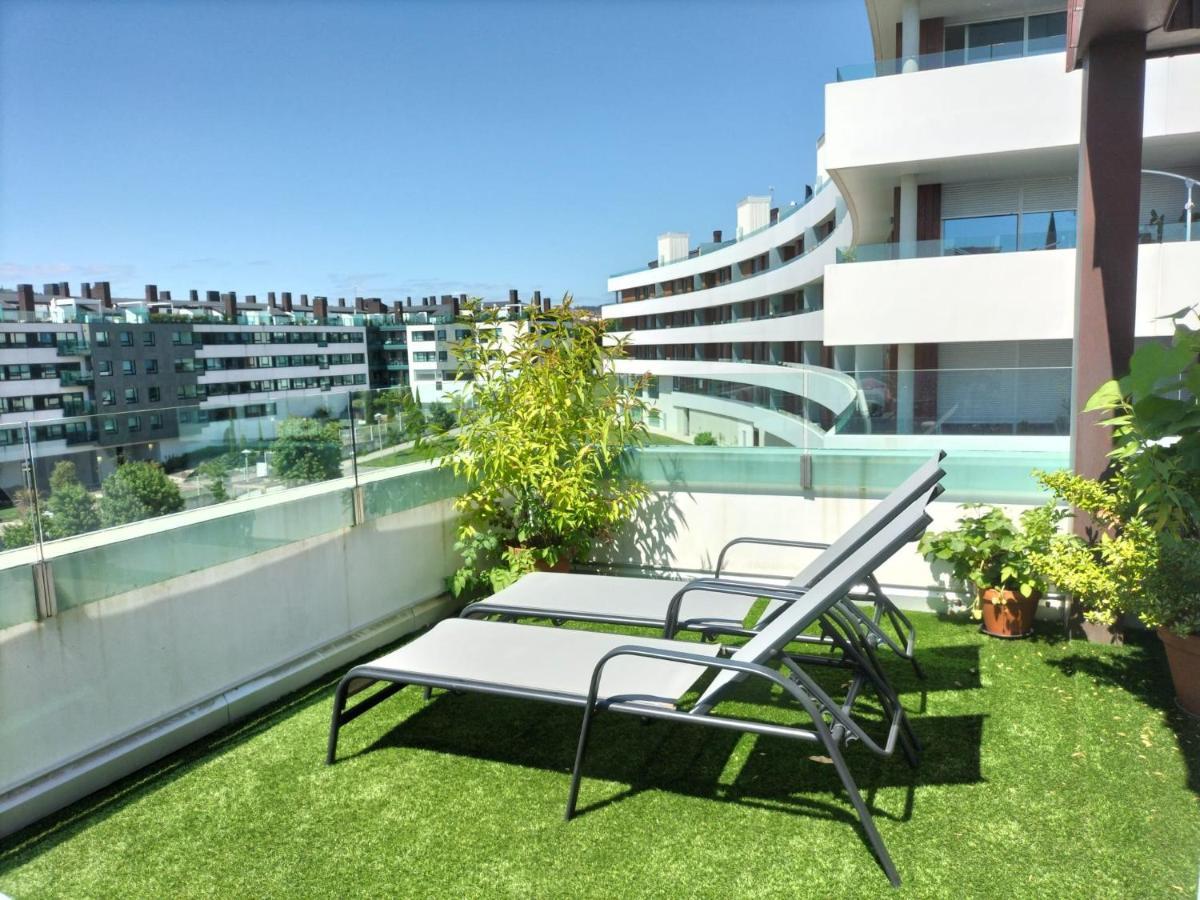 Preciosa Habitacion Doble En Atico Con Terraza II Apartment Santiago de Compostela Luaran gambar